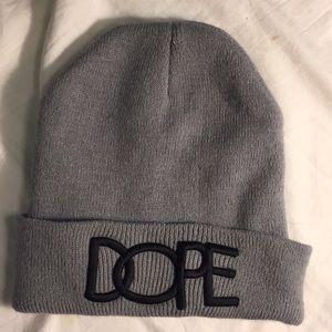 grey DOPE beanie
